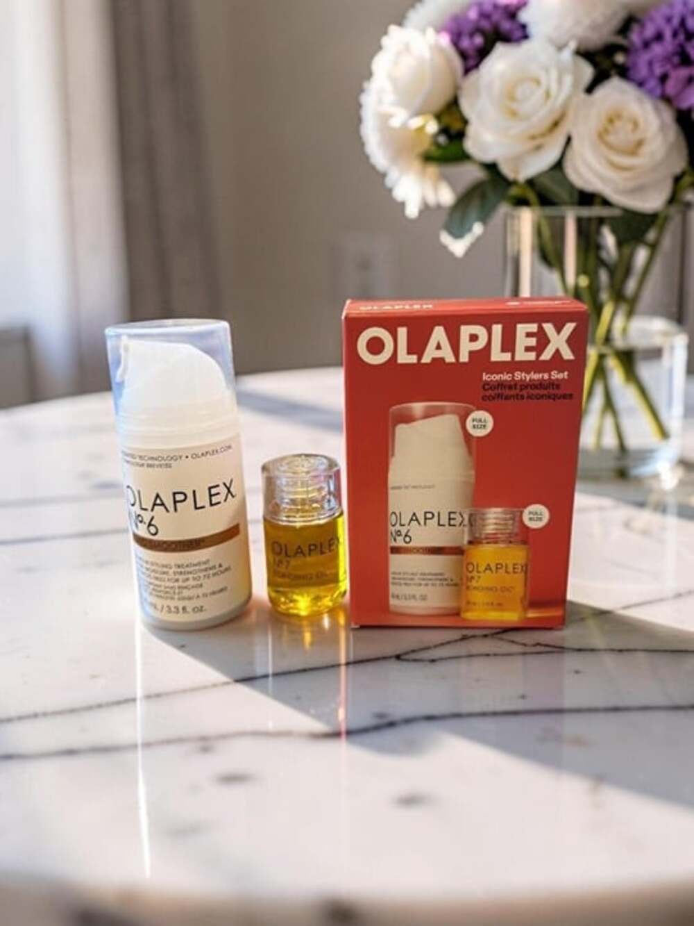 Olaplex Iconic Stylers Set No. 6 Leave‑In Treatment & No. 7 Bonding Oil